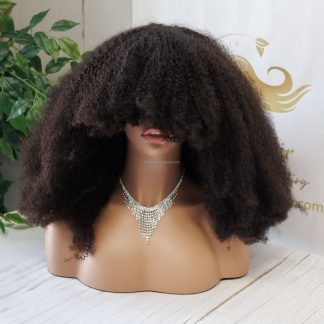 Professional Grade 24 African Afro Kinky Curly Wig 100% Human Hair