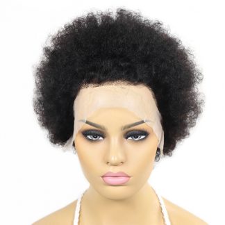 短非洲扭结卷发假发 Short Afro Kinky Curly Wig Natural Hairline
