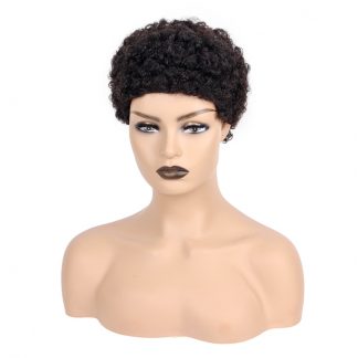 批发短人发假发非洲扭结 Wholesale Short Human Hair Afro Kinky Wig