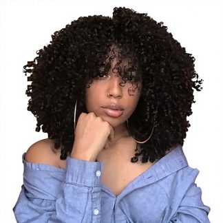 畅销短款蓬松非洲卷发假发 Best Selling Short Fluffy Afro Curly Wig